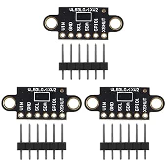 3PCS VL53L0X Time-of-Flight (ToF) Laser Ranging Sensor Breakout 940nm GY-VL53L0XV2 Laser Distance Module I2C IIC