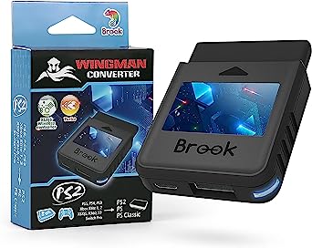 Brook Wingman PS2 converter - Wireless Version of PS4/3 to PS2/1, Retro Consoles Converter on PS2/ PS1/PS Classic Consoles, for PS Retro Consoles