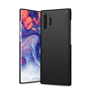 Meidom Case for Galaxy Note 10  Plus with Ultra Thin Slim Anti Fingerprints Matte Finish and Protective Hard Plastic Phone Case Cover for Note 10 Plus - Black
