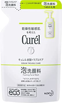 Curel sebum trouble 130ml refill care foam cleanser