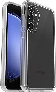 OtterBox Galaxy S23 FE Symmetry Series Clear Case - CLEAR, ultra-sleek, wireless charging compatible, raised edges protect camera & screen