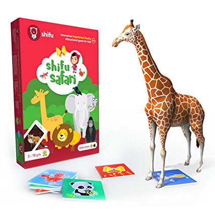 Shifu Safari 60 Animal Cards 4D Educational Game For Kids. Augmented Reality Preschool Learning Toys. Gifts For Toddler, Boys & Girls Of Age 2 & Up.
