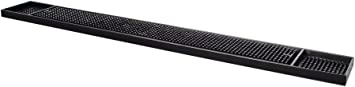 Update International (BM-27BK) 27" x 3" Rubber Bar Service Mat