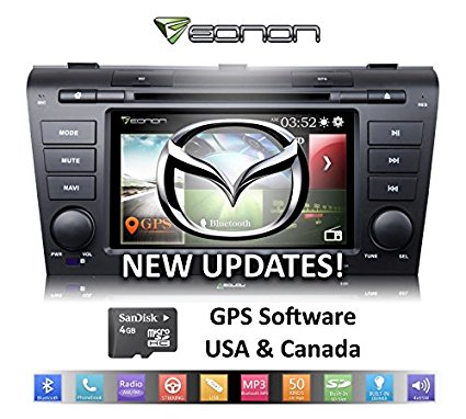 Eonon D5151Z *Updated Interface* (04-09) Mazda3 -- In-Dash Plug-and-Play Head-Unit 7-Inch LCD Touch Screen - DVD / GPS Navigation   Bluetooth