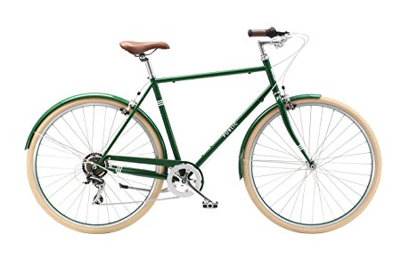 PUBLIC Bikes V7 Comfort 7-Speed City Bike, 21.5" Medium/Large, Green (2016 Model)