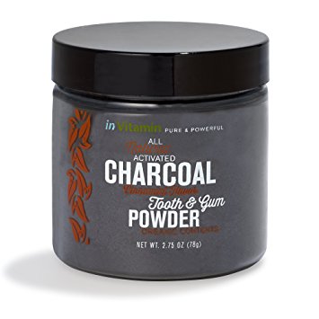 Natural Whitening Tooth & Gum Powder with Activated Charcoal (2.75 oz Cinnamint)