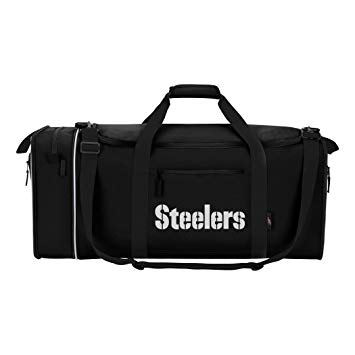 Officially Licensed NFL Steal Duffel Bag, Multi Color, 28" x 11" x 12"