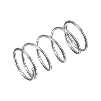 uxcell Compression Spring,304 Stainless Steel,11mm OD,0.8mm Wire Size, 12mm Compressed Length,20mm Free Length,11N Load Capacity for Home Projects, Silver Tone, 20pcs