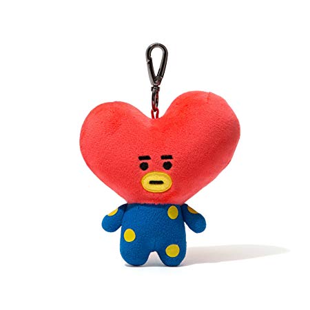 BT21 Official Merchandise by Line Friends - TATA Character Doll Keychain Ring Cute Handbag Accessories