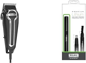 WAHL Canada Elite Pro High Performance Home Hair Cutting Kit, At Home Haircutting & Canada Premium Lithium Ear, Nose & Brow Trimmer