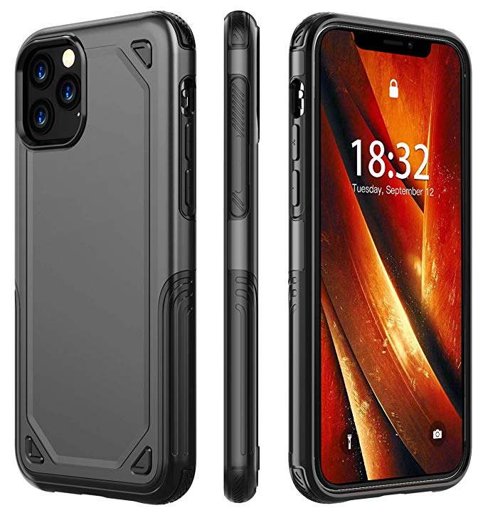Nineasy iPhone 11 Pro Max Case, 【2019 New】 360° Full Body Protective Built in Screen Protector Support Wireless Charging,Heavy Duty Dropproof Case for iPhone 11 Pro Max 6.5inch