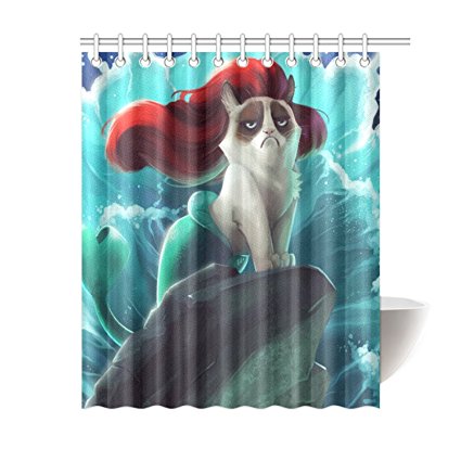 BravoVision Fashion Custom Cats Painting Waterproof Polyester Fabric Shower Curtain 60" x 72"