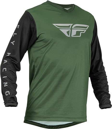 Fly Racing 2023 Adult F-16 Jersey (Olive Green/Black, Large)