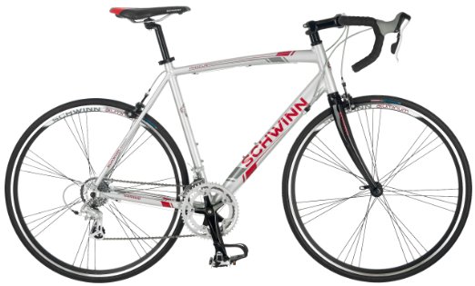 Schwinn Mens Phocus 1600 700C Drop Bar Road Bicycle Silver 18-Inch