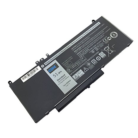 EBK 7.4V 51Wh New G5M10 Laptop Battery for Dell Latitude E5450 E5550 e5250 notebook 15.6',PN:8v5gx 6mt4t r9xm9 wyjc2 1ky05