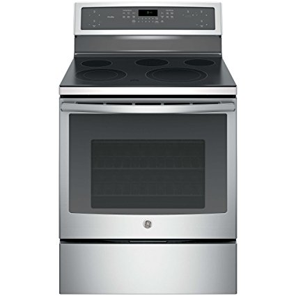 GE PB911SJSS Profile 30" Stainless Steel Electric Smoothtop Range - Convection