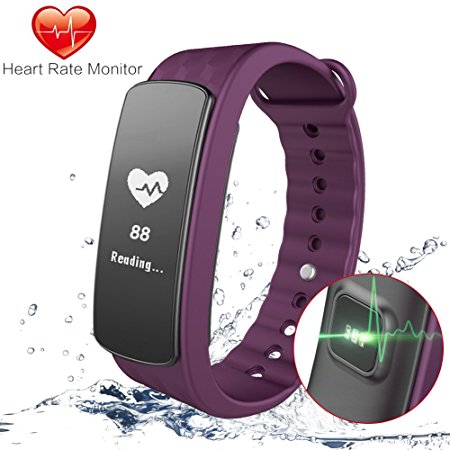 Fitness Tracker Gosund C8 Smart Bracelet with Heart Rate Monitoring and Pedometer Call SMS Reminder