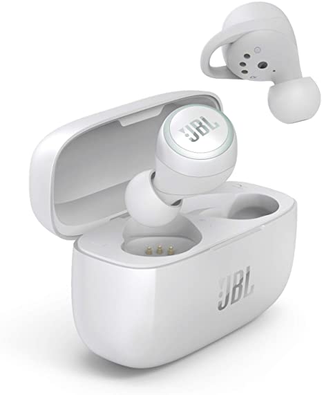 JBL Live 300TWS True Wireless In-Ear Bluetooth Headphones with Smart Ambient and up to 20H of Combined Playtime - White