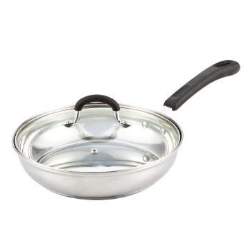 Cook N Home Stainless Steel Cookware 10-inch Saute Pan With Lid