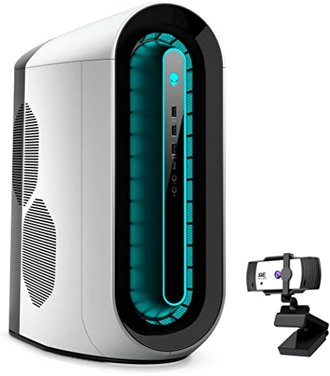 Alienware R11 Gaming Desktop, Intel Core i5-10400F, NVIDIA GeForce GTX 1650 Super, 32GB DDR4 Memory, 256GB PCIe Solid State Drive   1TB HDD, WiFi, HDMI, KKE 1080P Webcam, White/Lunar Light