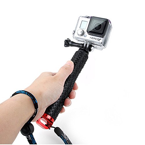 Vicdozia 19'' Weatherproof Extending Telescopic Monopod Aluminum Compact Selfie Stick Gopro Accessory Handheld Pole Tripod Mount for GeekPro Gopro Hero 4 3 3  2 1 SJ4000 SJ5000 SJ6000 SJ7000 Xiaomi Yi