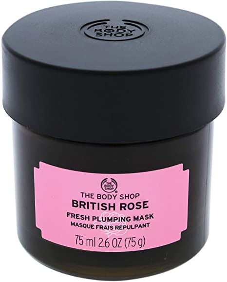 The Body Shop British Rose Fresh Plumping Expert Face Mask, 100% Vegan - 75ml