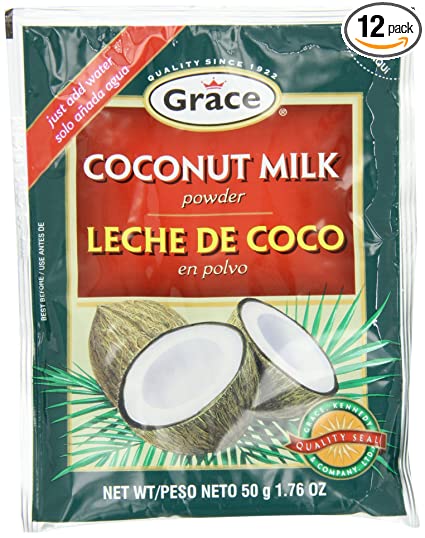 Grace Coconut Milk Powder Envelope, 1.76 Ounce (Pack of 12)