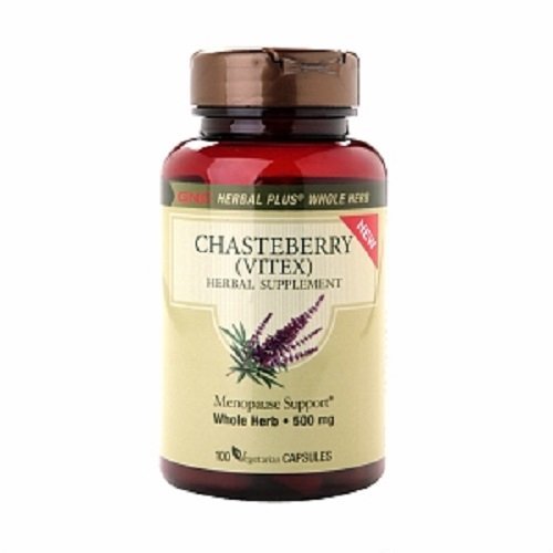 GNC Herbal Plus Chasteberry (Vitex) 500 mg, Veggie Caps, 100 ea