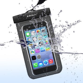 Waterproof Phone Case for Apple iPhone 6s and 6 Plus,SE,Samsung Galaxy S6 Edge. Dry Pouch/ Bag for Outdoor Activities and Underwater Activities，ESoulTech