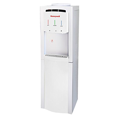 Honeywell HWB1033W Cabinet Freestanding Hot, Cold & Room Water Dispenser with Stainless Steel Tank to help improve water taste and avoid corrosion, White