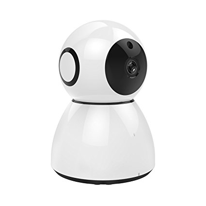 Wireless IP Camera, M.Way 1080P HD WiFi Cam Night Vision Home Security Camera CCTV Baby Pet Monitor 120° Wide Angle Security Surveillance System P2P Pan Tilt Remote 500W Lens support Cloud Storage, support 64G TF Card, Two-Way Audio Motion Detection White