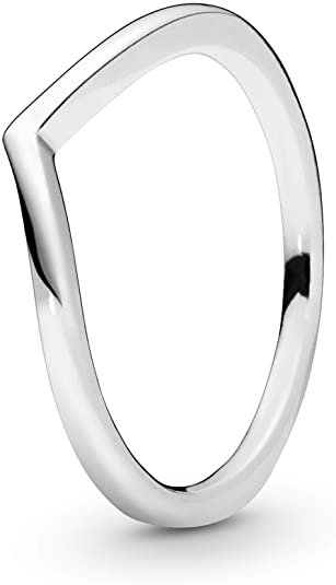 Pandora Jewelry Polished Wishbone Sterling Silver Ring, Size 3