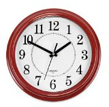 Bekith Classic Clock Quiet Sweep Wooden Pattern 13 Inch Wall Clock