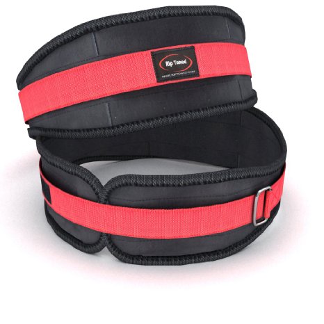 Lifting Belt By Rip Toned - 45 Inch Weightlifting Back Support and Bonus Ebook - For Powerlifting Crossfit Bodybuilding Strength and Weight Training MMA - Lifetime Warranty