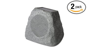 ION Audio Solar Stone - Wireless Solar-Rechargeable Outdoor Speakers (Pair)