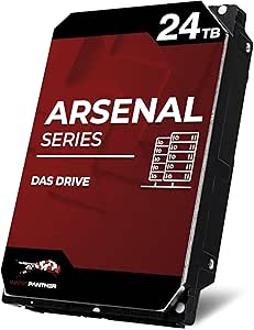 Water Panther Arsenal 24TB SATA 7200RPM 3.5-Inch DAS Hard Drive (Renewed)