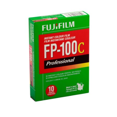 FUJIFILM FP-100C 3.25 X 4.25 Inches Professional Instant Color Film