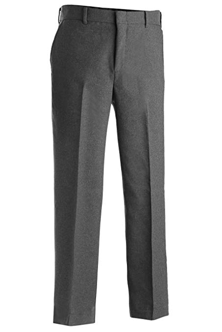 Edwards Garment Men's Flat Front Moisture Wicking Plain Pant