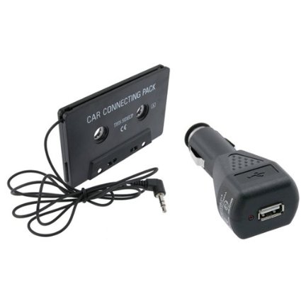 Everydaysource Car Cassette Adapter Converter Charger Compatible With iPod MP3