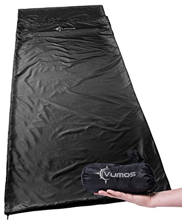 Sleeping Bag Liner and Camping Sheet – Use as a Lightweight Sleep Sack when you Travel - Has Full Length Zipper