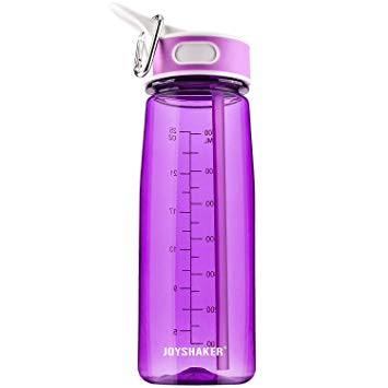 BOTTLED JOY Sports Water Bottle with Straw&Handle, BPA-Free Leakproof Wide Mouth Drinking Bottle 27oz 800ml High Capacity for Running, Fitness,Excerise, Hiking, Cycling