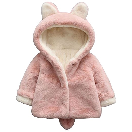 Baby Girl Fur Winter Warm Coat Cloak Jacket Thick Warm Clothes
