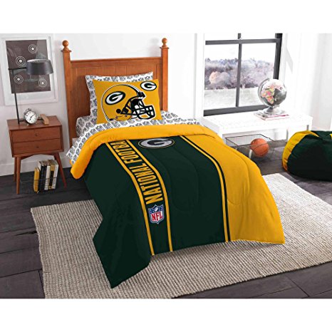 NFL Soft and Cozy Bed in a Bag Bedding Set (Twin, Green Bay Packers)