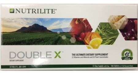 NUTRILITE DOUBLE X MultivitaminMultimineralPhytonutrient - 62 Tablets each 186 Tablets Total - 31-Day Supplywith Case