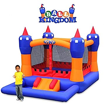 Blast Zone Ball Kingdom Inflatable Bounce House with Ball Pit