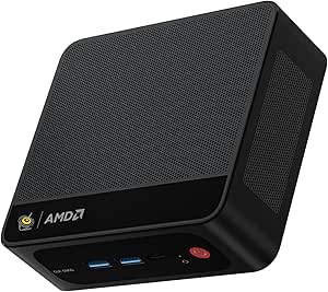 Beelink SER5 Mini PC AMD Ryzen 7 5850U(7nm,8C/16T,up to 4.4GHz), Mini Computer with 32GB DDR4 RAM 1TB M.2 SSD Dual LAN, Support 4K Three Screen Display/HDMI DP Type-C/WiFi6/BT5.2/54W/HTPC/Micro PC