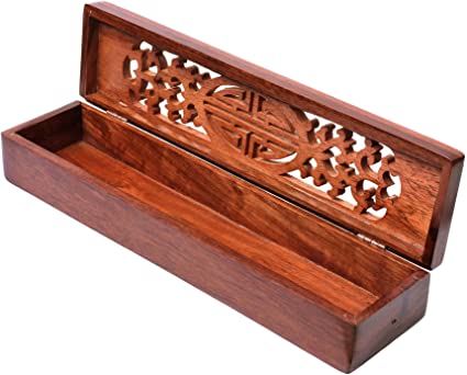 KLOUD City Beautyflier 10.75'' x 2.5'' x 1.75'' Wooden Incense Burner Case Box Holders