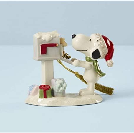 Lenox Snoopy's Letter to Santa Ornament, 0.50 LB, Multi