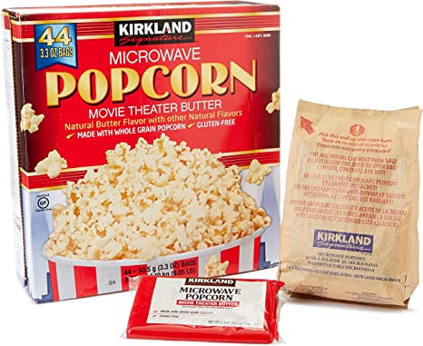 Kirkland Signature Microwave Popcorn, 3.3-Ounce, 44 Count