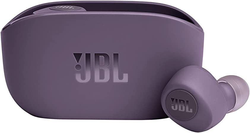 JBL Vibe 100TWS - True Wireless Earbuds, 20 Hours of Combined Playback - Purple